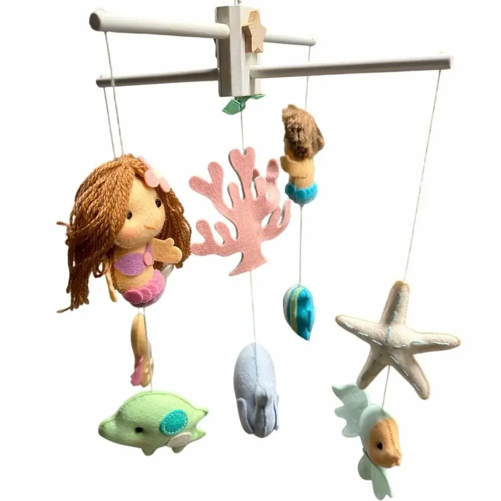 Mermaid Baby Mobile Neutral Sea Creature Mobile Under The Sea Ocean Cot Mobile